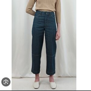 Micaela Greg seamed jeans in steel blue